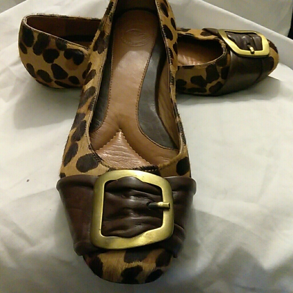 Nurture Leopard print Hair/Leather flats 7M